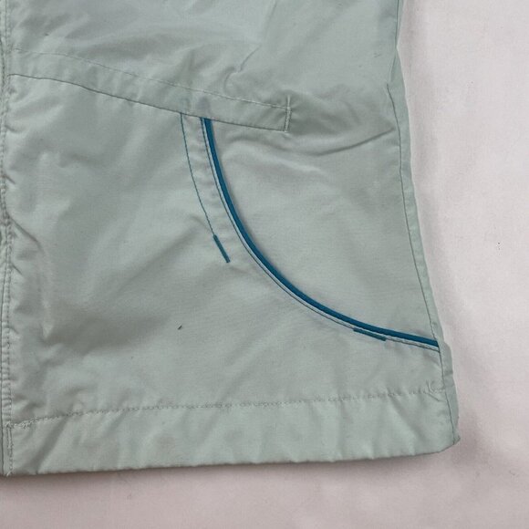 Columbia Hooded Windbreaker Youth Girls (7-8) Nylon Shell Mesh Lining Green - Picture 9 of 14